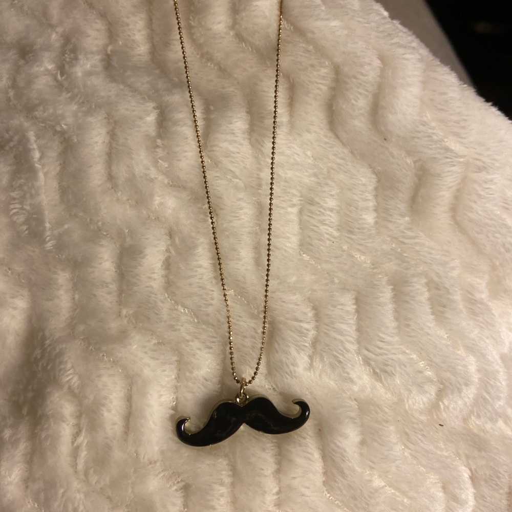 Mustache Necklace